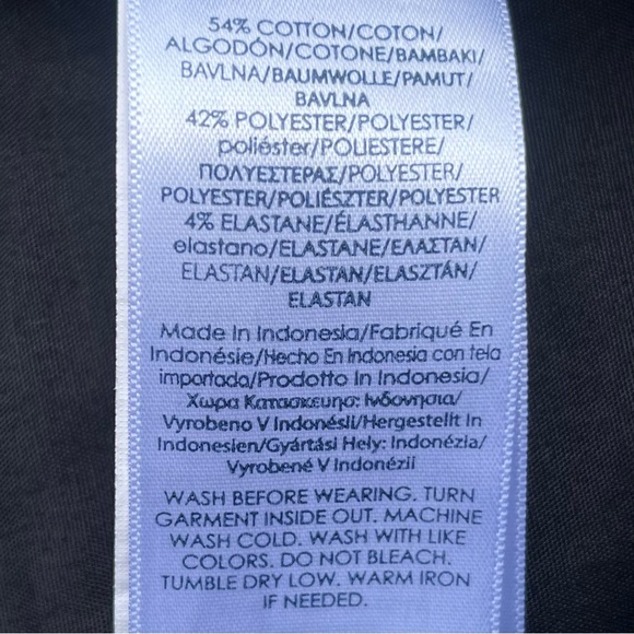 Chaps Classic Straight‎ Leg Chino Pants Women 6 Navy Blue Cotton Blend 32x29 - Picture 5 of 10